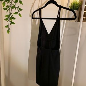 American apparel ponte bixel cage back mini dress